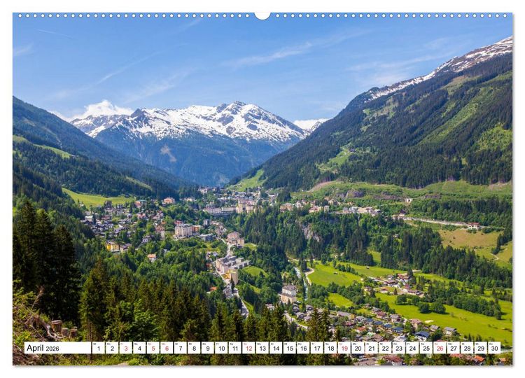 Produktbild: Sch&ouml;ne Gr&uuml;&szlig;e aus Bad Gastein (hochwertiger Premium Wandkalender 2026 DIN A2 quer), Kunstdruck in Hochglanz