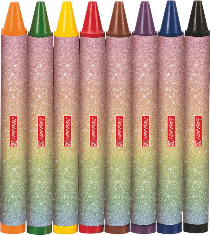 Produktbild: Brunnen Wachsmalstifte-Set Magic Rainbow &brvbar; 8 St&uuml;ck