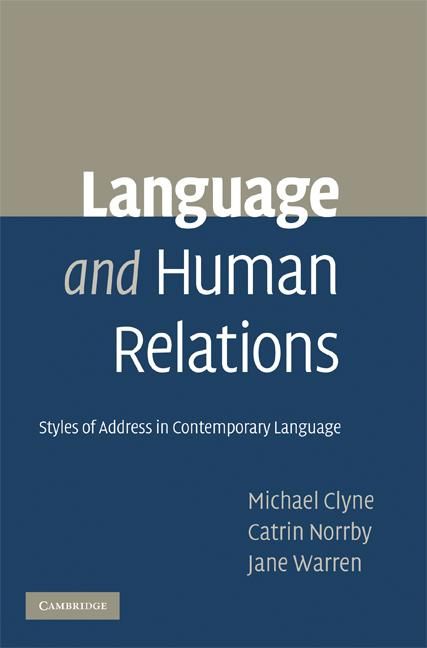 Produktbild: Language and Human Relations