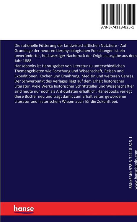 Produktbild: Die rationelle F&uuml;tterung der landwirtschaftlichen Nutztiere