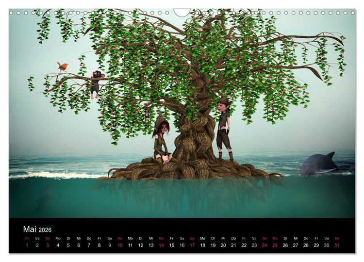Produktbild: M&auml;rchenhaftes f&uuml;r Kinder (Wandkalender 2026 DIN A3 quer), CALVENDO Monatskalender