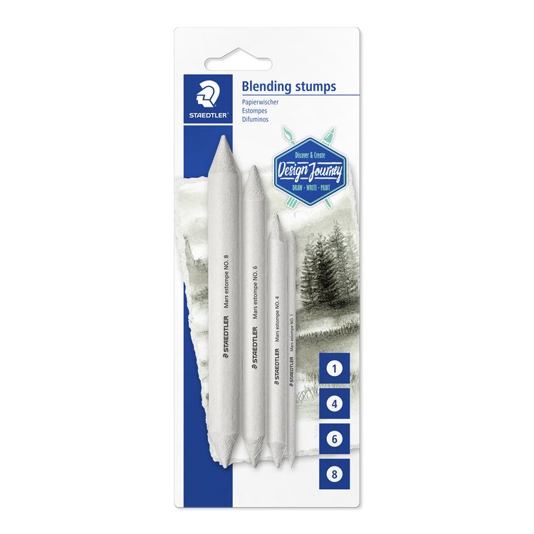 Produktbild: STAEDTLER Papierwischer unterschiedliche Gr&ouml;&szlig;en (1,4,6,8), 4er Set
