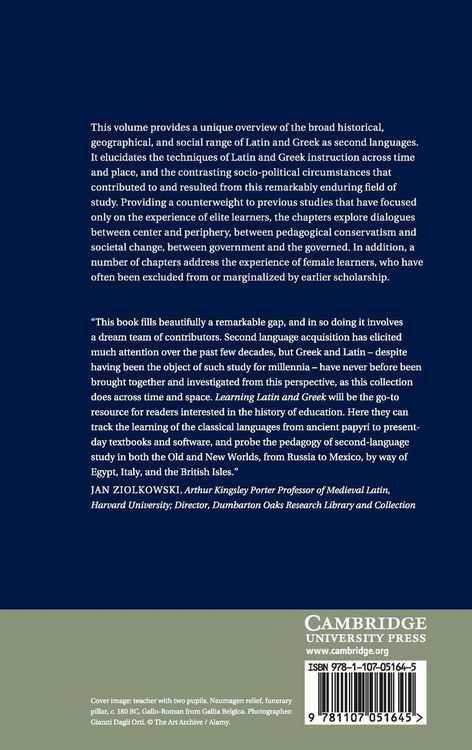 Produktbild: Learning Latin and Greek from Antiquity to the Present