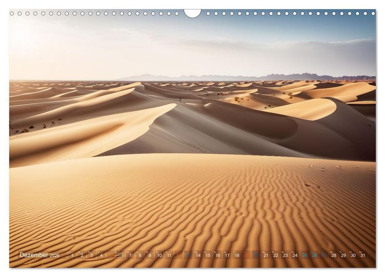 Produktbild: Sandd&uuml;nen In der W&uuml;ste und am Meer (Wandkalender 2026 DIN A3 quer), CALVENDO Monatskalender