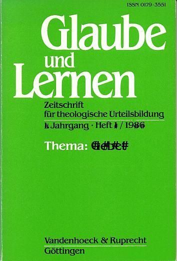 Produktbild: Glaube und Lernen 1/2008 Themenheft: Sch&ouml;pfung und Natur