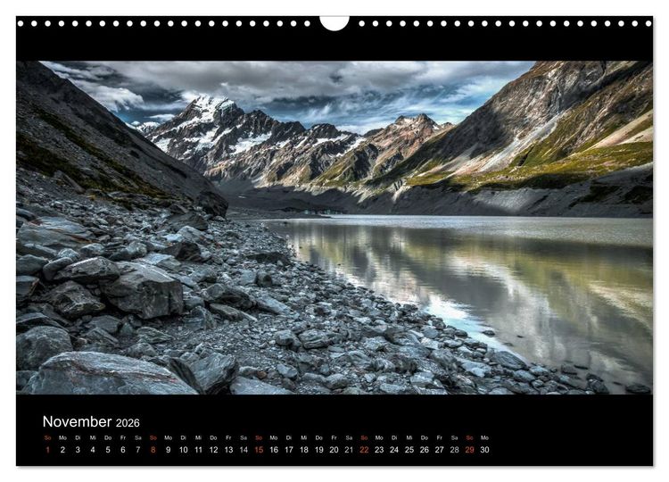 Produktbild: Neuseelands Landschaften (Wandkalender 2026 DIN A3 quer), CALVENDO Monatskalender