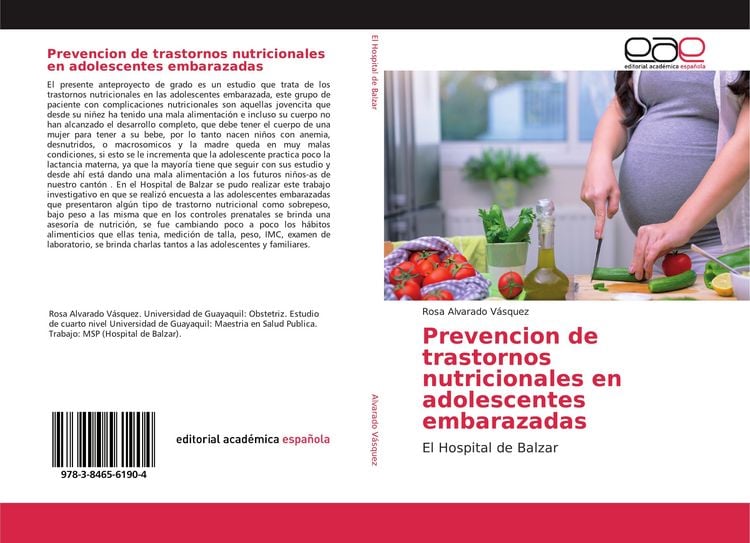 Produktbild: Prevencion de trastornos nutricionales en adolescentes embarazadas