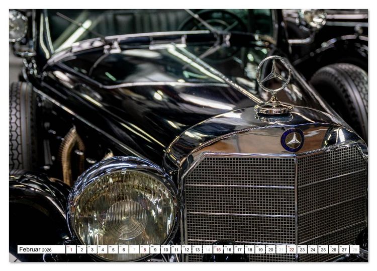Produktbild: Legend&auml;re K&uuml;hlerfiguren &ndash; Zeitreise in Chrom und Glanz (Tischkalender 2026 DIN A5 quer), CALVENDO Monatskalender