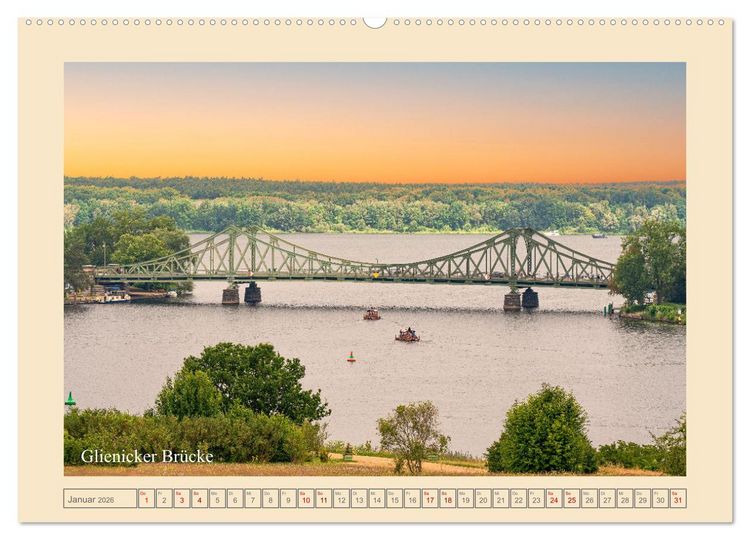 Produktbild: Potsdam - Schl&ouml;sser, Parks und der Alte Fritz (Wandkalender 2026 DIN A2 quer), CALVENDO Monatskalender