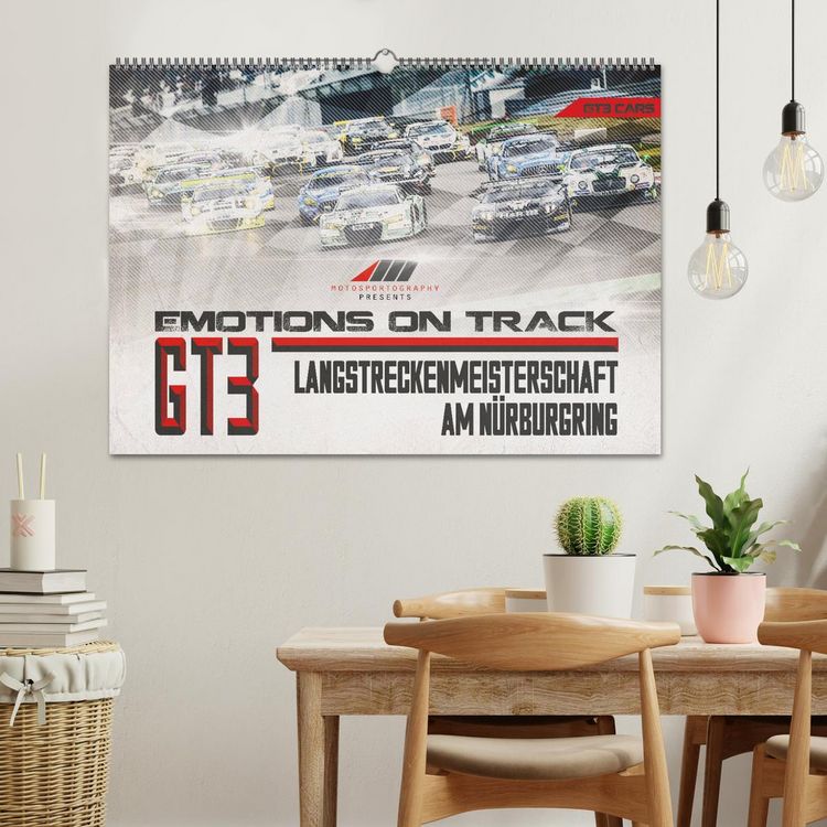 Produktbild: Emotions on Track - Langstreckenmeisterschaft am N&uuml;rburgring - GT3 (Wandkalender 2026 DIN A2 quer), CALVENDO Monatskalender