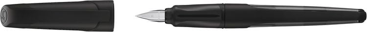 Produktbild: STABILO Schulf&uuml;ller mit Standard-Feder M -   EASYbuddy Twilight Sky in schwarz/schwarz - Schreibfarbe blau (l&ouml;schbar) - Einzelstift - inkl. Patrone