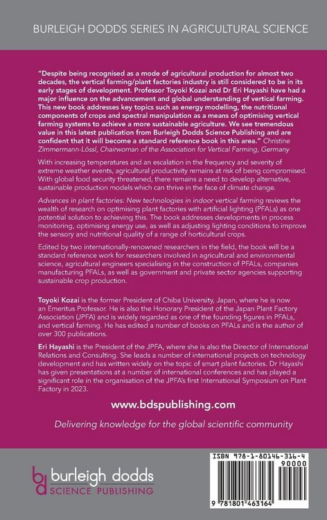 Produktbild: Advances in plant factories