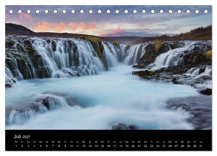 Produktbild: Traumziel Island 2027 (Tischkalender 2027 DIN A5 quer), CALVENDO Monatskalender