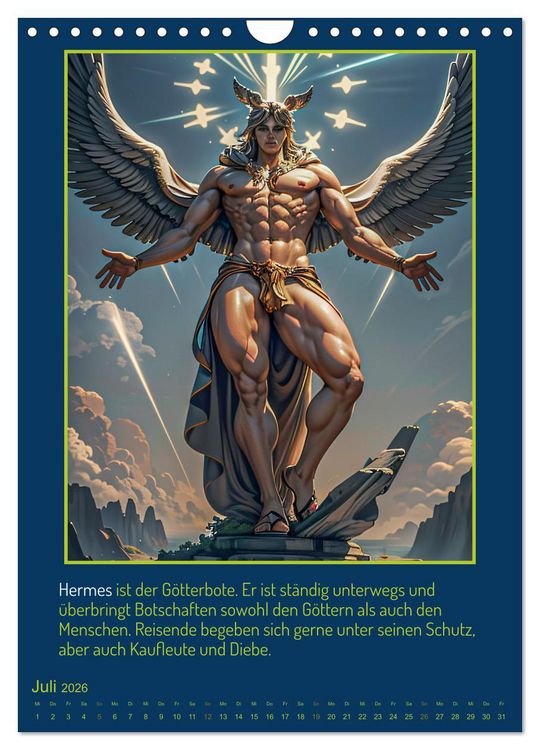Produktbild: Olympische G&ouml;tter (Wandkalender 2026 DIN A4 hoch), CALVENDO Monatskalender