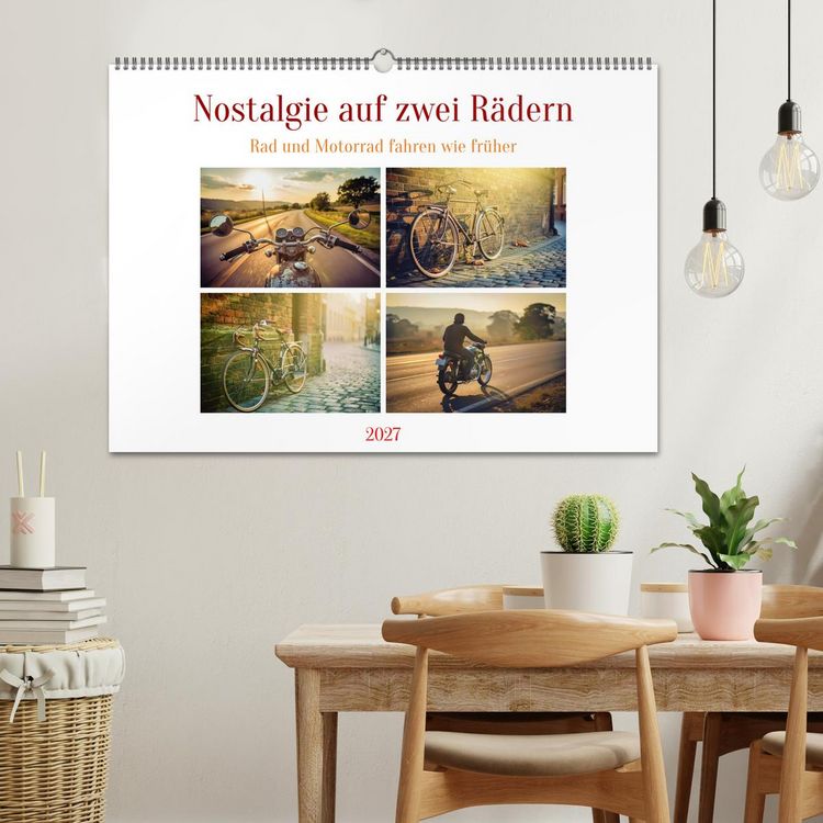 Produktbild: Nostalgie auf zwei R&auml;dern (Wandkalender 2027 DIN A2 quer), CALVENDO Monatskalender