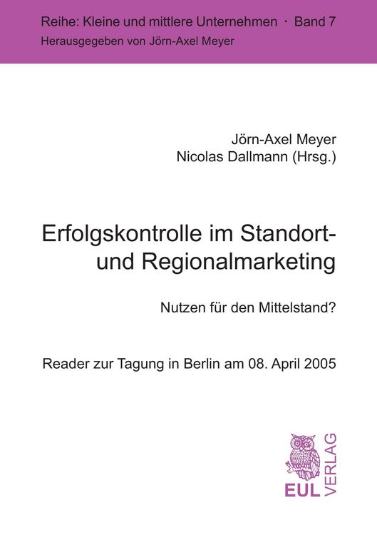 Produktbild: Erfolgskontrolle im Standort- und Regionalmarketing