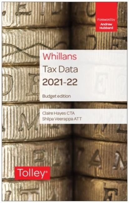 Produktbild: Hayes, C: Tolley's Tax Data 2021-22 (Budget edition)