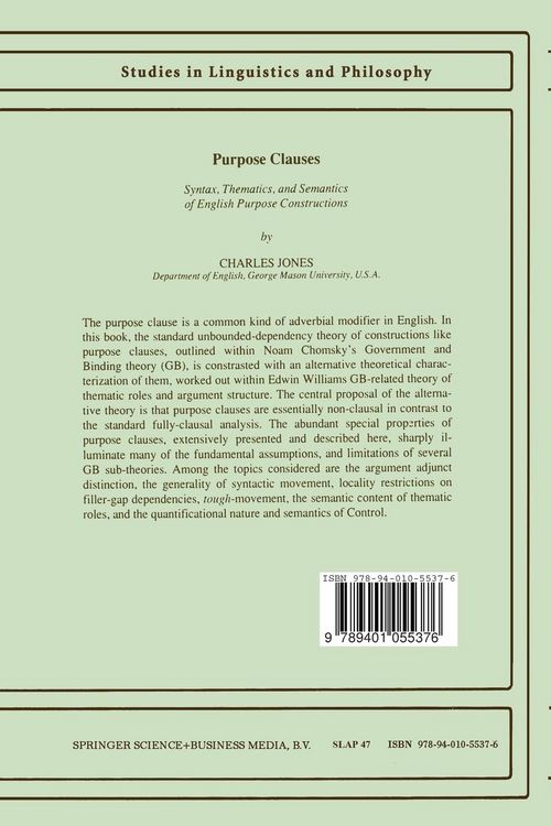 Produktbild: Purpose Clauses