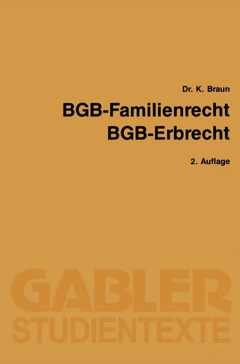 Produktbild: BGB &mdash; Familienrecht, BGB &mdash; Erbrecht