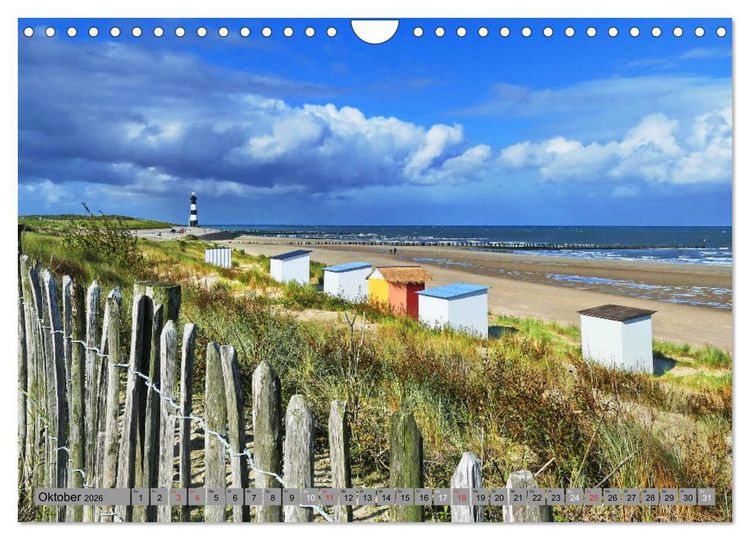 Produktbild: Zeeland - Urlaubstr&auml;ume am Strand von Breskens (Wandkalender 2026 DIN A4 quer), CALVENDO Monatskalender