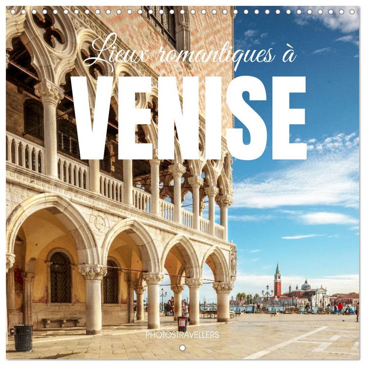 Produktbild: Lieux romantiques &agrave; Venise (Calendrier mural carr&eacute; 2026 30x30 cm) Calendrier double avec une page pour vos prises de notes