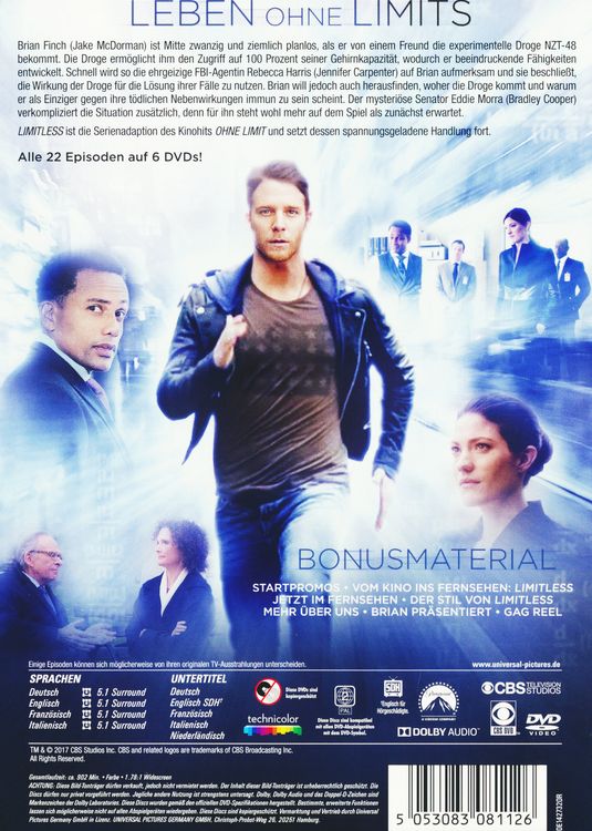 Produktbild: Limitless - Die komplette Serie [6 DVDs]