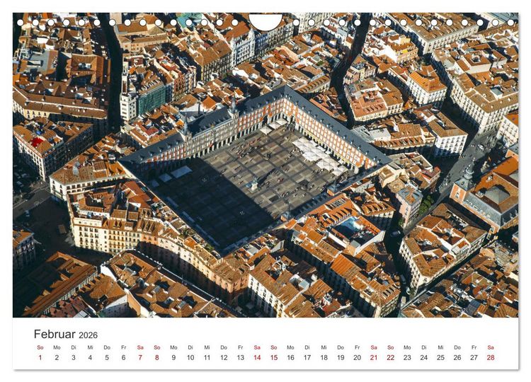 Produktbild: Madrid - Spaniens bezaubernde Hauptstadt. (Wandkalender 2026 DIN A4 quer), CALVENDO Monatskalender