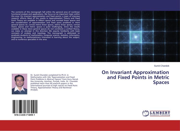 Produktbild: On Invariant Approximation and Fixed Points in Metric Spaces