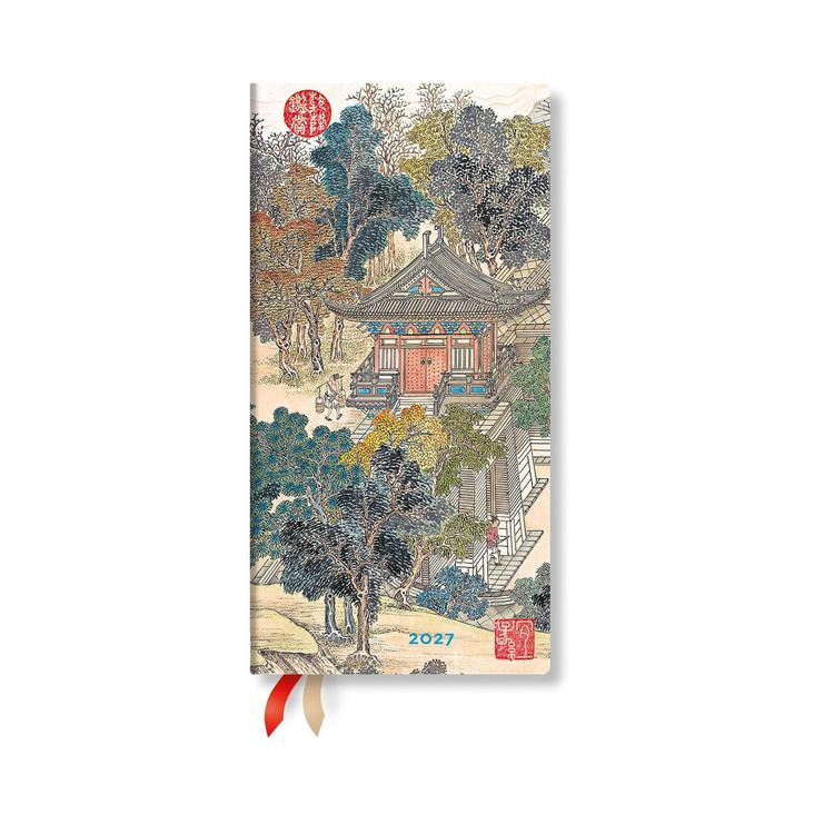 Produktbild: 2027 Golden Age of Prosperity Slim Horizontal Hardcover 12-Month Weekly Planner, 160pg, 100gsm by Paperblanks (an Era in Jinling)