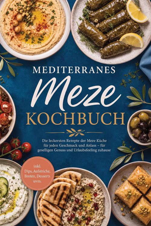Produktbild: Mediterranes Meze Kochbuch: Die leckersten Rezepte der Meze K&uuml;che f&uuml;r jeden Geschmack und Anlass - f&uuml;r geselligen Genuss und Urlaubsfeeling zuhause -
