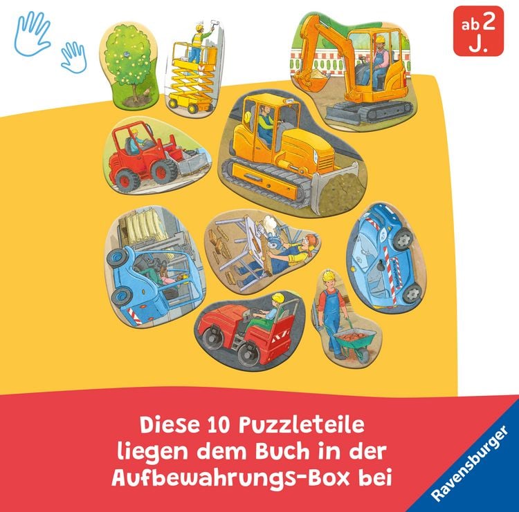 Produktbild: Mein gro&szlig;es Puzzle-Spielbuch - Baustelle