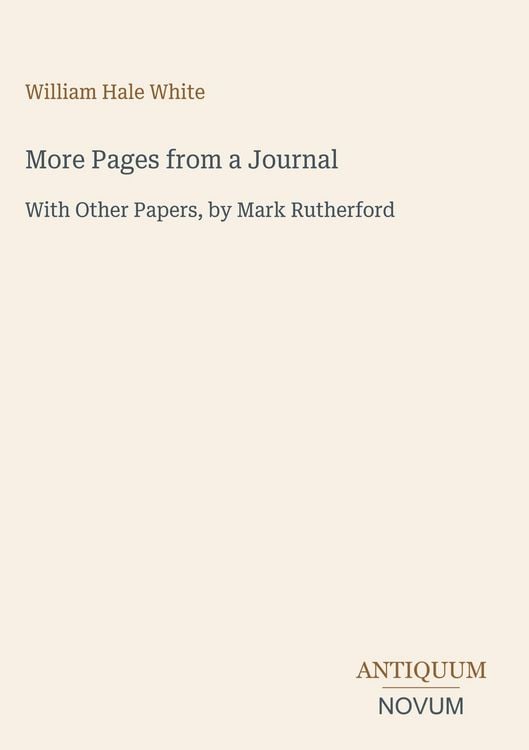 Produktbild: More Pages from a Journal