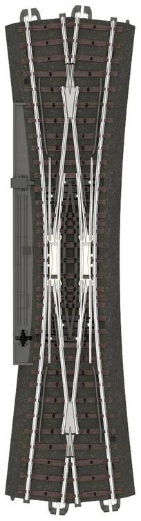 Produktbild: M&auml;rklin H0 C-Gleis (mit Bettung) 24720 Doppelkreuzungsweiche 236.1mm 1St.