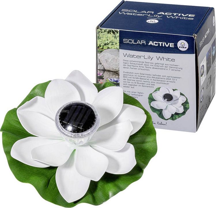Produktbild: FIAP 3206 SOLAR ACTIVE WaterLily White Solar-Dekoleuchte LED LED fest eingebaut Wei&szlig;