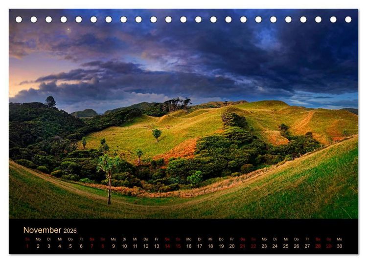 Produktbild: S&uuml;dseetraum Neuseeland (Tischkalender 2026 DIN A5 quer), CALVENDO Monatskalender