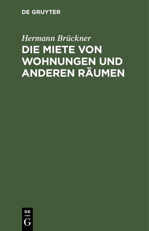 Produktbild: Die Miete von Wohnungen und anderen R&auml;umen