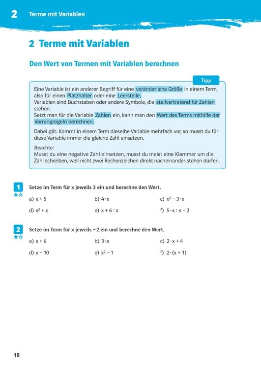 Produktbild: 10-Minuten-Training Mathematik Rechnen mit Termen 7./8. Klasse. Kleine Lernportionen f&uuml;r jeden Tag