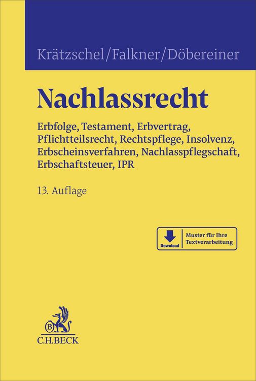 Produktbild: Nachlassrecht