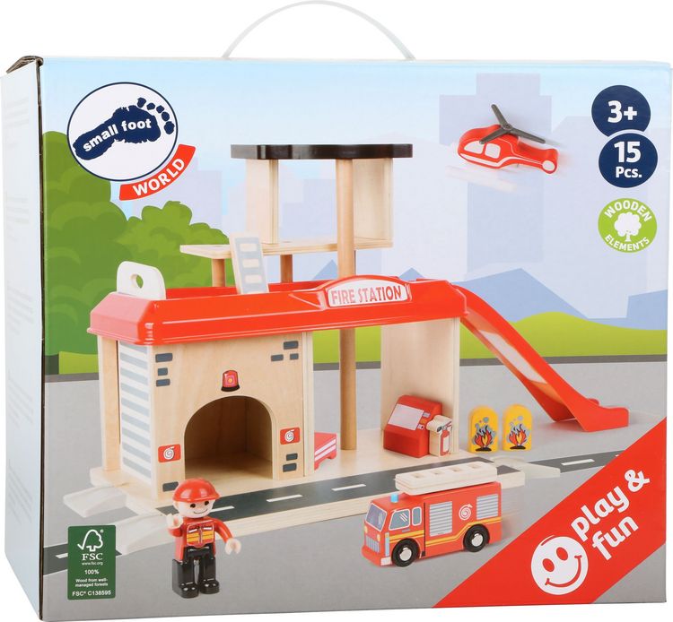 Produktbild: Small Foot Fahrzeuge Feuerwehrwache mit Zubeh&ouml;r