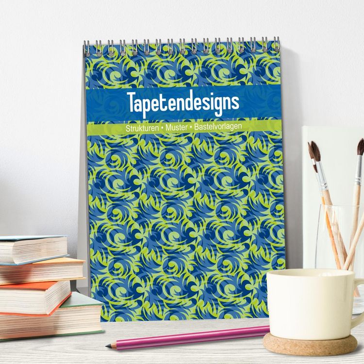 Produktbild: Tapetendesigns &ndash; Strukturen, Muster und Bastelvorlagen (Tischkalender 2026 DIN A5 hoch), CALVENDO Monatskalender