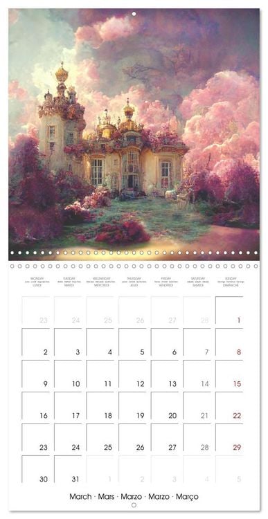 Produktbild: Rococo rooms (Wall Calendar 2026 12 &times; 12 Inch) CALVENDO 12 Month Wall Calendar