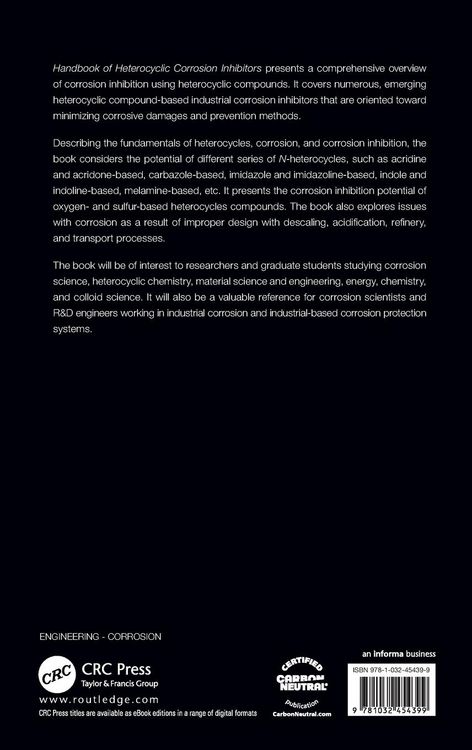 Produktbild: Handbook of Heterocyclic Corrosion Inhibitors