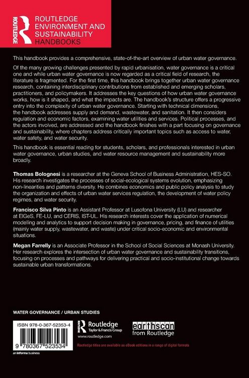 Produktbild: Routledge Handbook of Urban Water Governance