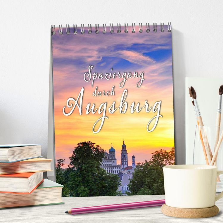 Produktbild: Spaziergang durch Augsburg (Tischkalender 2027 DIN A5 hoch), CALVENDO Monatskalender