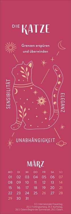 Produktbild: Krafttiere Lesezeichen & Kalender 2027