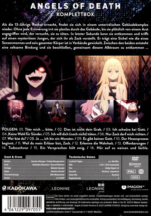 Produktbild: Angels of Death - Komplettbox [2 DVDs]