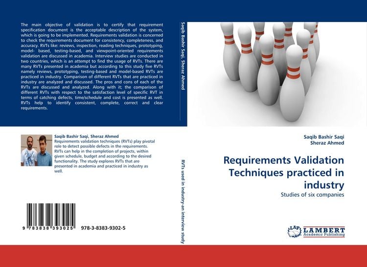 Produktbild: Requirements Validation Techniques practiced in industry