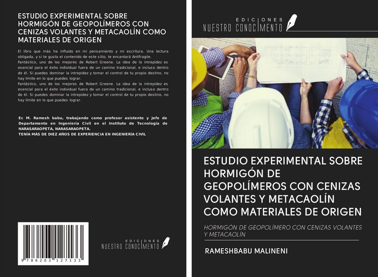 Produktbild: ESTUDIO EXPERIMENTAL SOBRE HORMIG&Oacute;N DE GEOPOL&Iacute;MEROS CON CENIZAS VOLANTES Y METACAOL&Iacute;N COMO MATERIALES DE ORIGEN