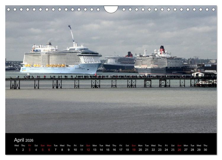 Produktbild: Cruise Southampton (Wall Calendar 2026 DIN A4 landscape), CALVENDO 12 Month Wall Calendar