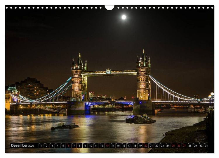 Produktbild: Wundervolles London (Wandkalender 2026 DIN A3 quer), CALVENDO Monatskalender